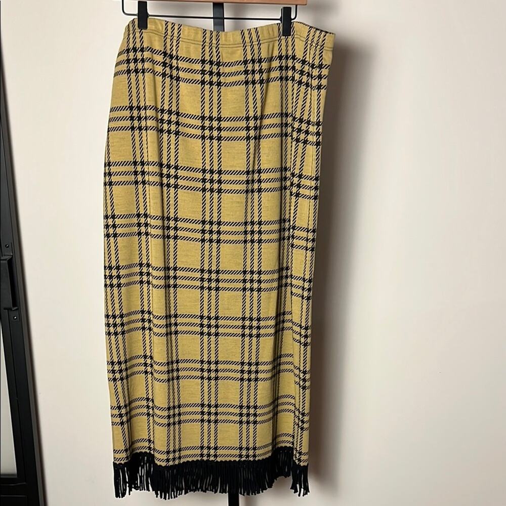 Lennie for Nina Leonard Tan and Black Women's Skirt Size XL